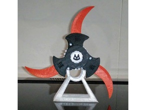 gatti artiglio shuriken giocattolo & accessori di gioco lama cat pieghevole stand stella da lancio 3d print model - Mito3D