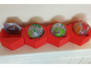 bakugan juguete titular de la tarjeta juguetes y accesorios juego caso pie 3d print model - Mito3D