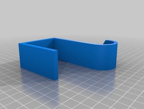 railing hook skinny organization customized 3d print model - Mito3D