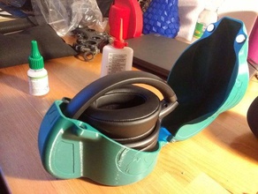 sennheiser hd 44 45 headphone case music headphones 3d print model - Mito3D