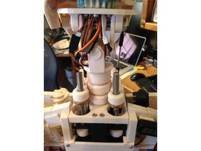 inmoov zwei servo-Linearantrieb Hals in der Robotik bob houston drupp ez-robot gael langevin änderungen Gelenk mrl parloma Roboter 3d print model - Mito3D