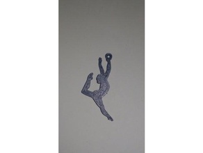 gimnasta pendientes accesorios 3d print model - Mito3D