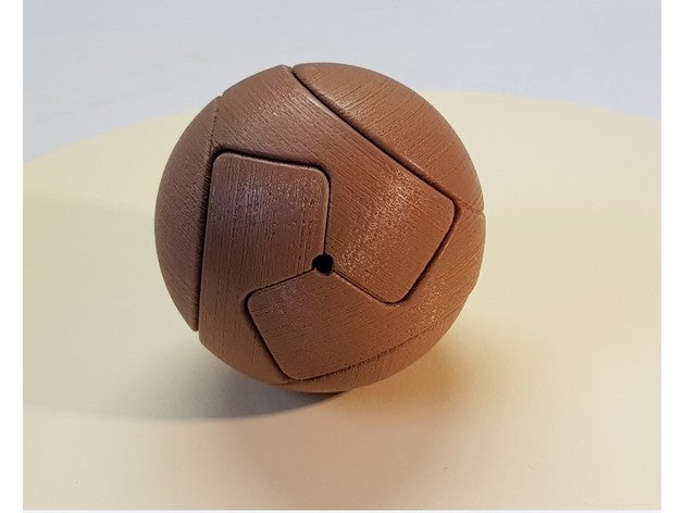 sphere 3 parts - kawai tsugite puzzle toys 3D print model - Mito3D