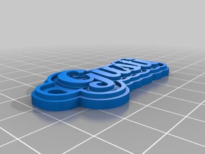 gusti Anahtarlık özelleştirilmiş 3d print model - Mito3D
