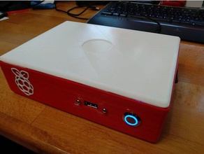 raspi caixa raspberry pi caso hdd ssd fã de chaves eletrônica raspberrypi4 3d print model - Mito3D