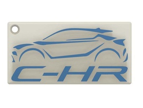 toyota c-hr portachiavi automotive keychain personalizzati 3d print model - Mito3D