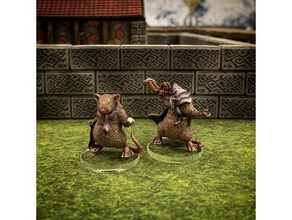 ratfolk pelter 32mm scale toys & games 28mm adnd boardgame boardgames dnd dnd5e dungeons dragons fantasy frostgrave game gaming miniature miniatures mordheim osric pathfinder rat rats roleplaying rpg tabletop ttrpg wargame wargames wargaming warhammer 3d print model - Mito3D