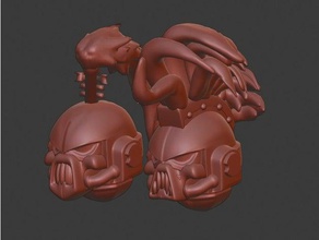 band heavy metal helms oggetti di scena casco 3d print model - Mito3D