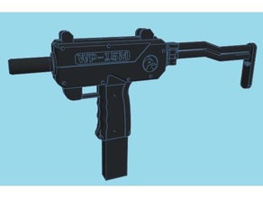 woozi accessori calcio pieghevole in ferro attrazioni barile hobby la pistola nerf giocattolo 3d print model - Mito3D