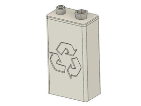 battery recycling case 3d print model - Mito3D