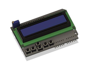 arduino lcd-keypad-shield diy Fall Tastatur lcd lcd-Schirm 3d print model - Mito3D