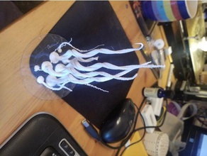 denizanası dokunaçlarını sanat 3d print model - Mito3D