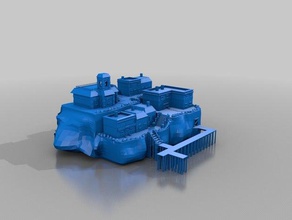 south cape - illusion gaia time super nintendo buildings & structures snes 3d print model - Mito3D