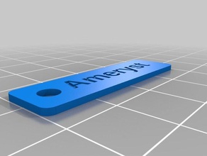 am customized keychain keychains 3d print model - Mito3D
