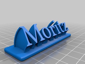 moritz ofis özelleştirilmiş 3d print model - Mito3D