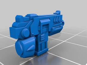 bloody angel ranged weapons models 40k blood angels bolter pistol warhammer weapon 3d print model - Mito3D