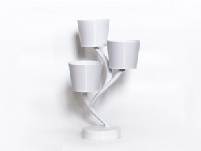 biohazard - saksı su tepsisi kaplar sanat dekorasyon çiçek saksısı minimalist ekici 3d print model - Mito3D