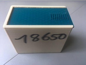 18650 caso batterie habitação eletrônica bateria Suporte para 3d print model - Mito3D