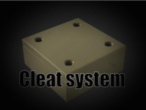 cleat system household 3d print model - Mito3D
