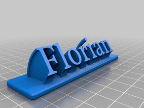 florian office customized 3d print model - Mito3D