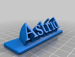 astrid ofis özelleştirilmiş 3d print model - Mito3D