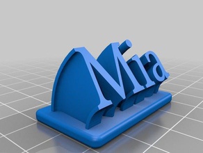 mia office kundengebundene 3d print model - Mito3D