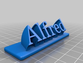 alfred office customized 3d print model - Mito3D