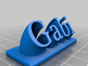 gabi office kundengebundene 3d print model - Mito3D