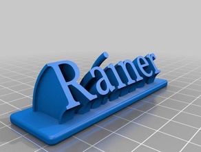 rainer office personalizado 3d print model - Mito3D