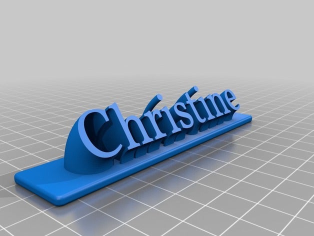 christine ofis özelleştirilmiş 3D print model - Mito3D