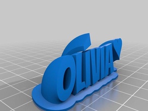 olivia office kundengebundene 3d print model - Mito3D