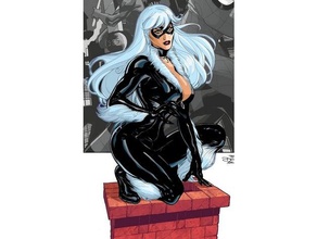 chat noir de marvel masque le costume blackcat cosplay comics accessoires l'univers spiderman l'homme araignée 3d print model - Mito3D