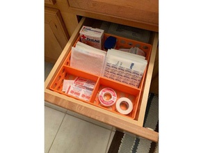 drawer organizer containers 3d print model - Mito3D