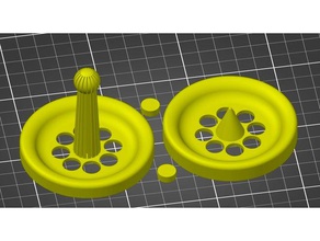 kevins top-1d mechanische Spielzeuge spinning top 3d print model - Mito3D