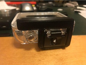 gopro-lock Platte Kamera gopro hero 3 held Gehäuse sperren lock snap latch Wasser-Beweis Wasser-Beweis-Fall 3d print model - Mito3D