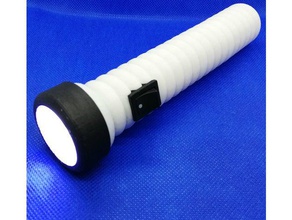 usb rechargeable eco friendly flashlight gadgets led light torch 3d print model - Mito3D