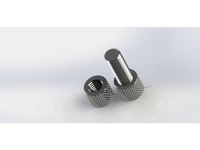 knurling bolt nut 8mm machine tools bolter nuts 3d print model - Mito3D