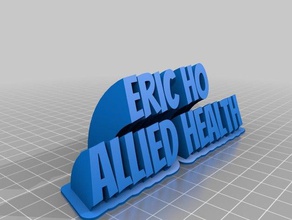 eric office customized 3d print model - Mito3D
