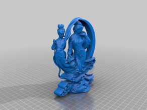 sun bu ' er Skulpturen der Daoismus weiblich unsterblich statue buer Taoismus taoist Frauen 3d print model - Mito3D
