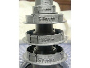 57 56 mm 54 33 bobina adaptadores de 26mm titular Impressora 3d peças 3d print model - Mito3D