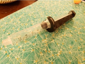 10ml syringe position lock holder hand tools pneumatic resin tool 3d print model - Mito3D