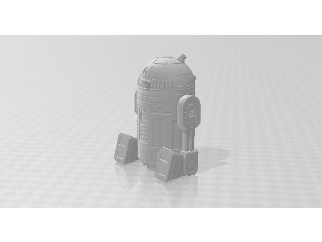 r2-d2 robot redessiné meubles mains de la jambe modèle robots 3dprintgfilament 3dsolutech star wars 3D print model - Mito3D