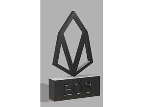 eos stand sinais e logotipos 3d print model - Mito3D