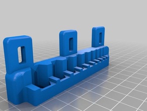 hex key holder skadis - shorter version organization 3d print model - Mito3D