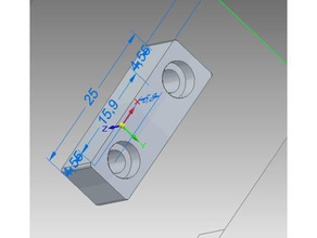 porte de douche bloc le bricolage la rivet 3d print model - Mito3D