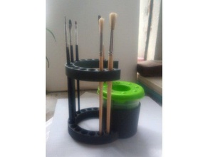 paint brush holder can tool holders & boxes 3d print model - Mito3D