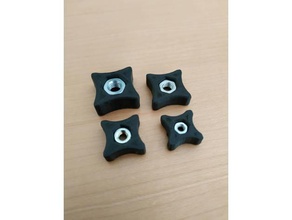 hex nut screw holder m3 m4 m5 m6 3d printing nuts bolt 3d print model - Mito3D