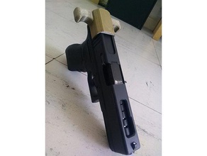 cocking handle g18we mini roni sport & outdoors airsoft accesories conversion kit 3d print model - Mito3D