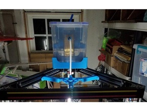 delta üst filament kuru kutu & rehberi 3d yazıcı aksesuarları tutucu biriktirme 3d print model - Mito3D