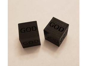 god dice 3d print model - Mito3D